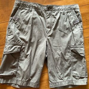 Men’s Bass cargo shorts- waist 34 dark gray
